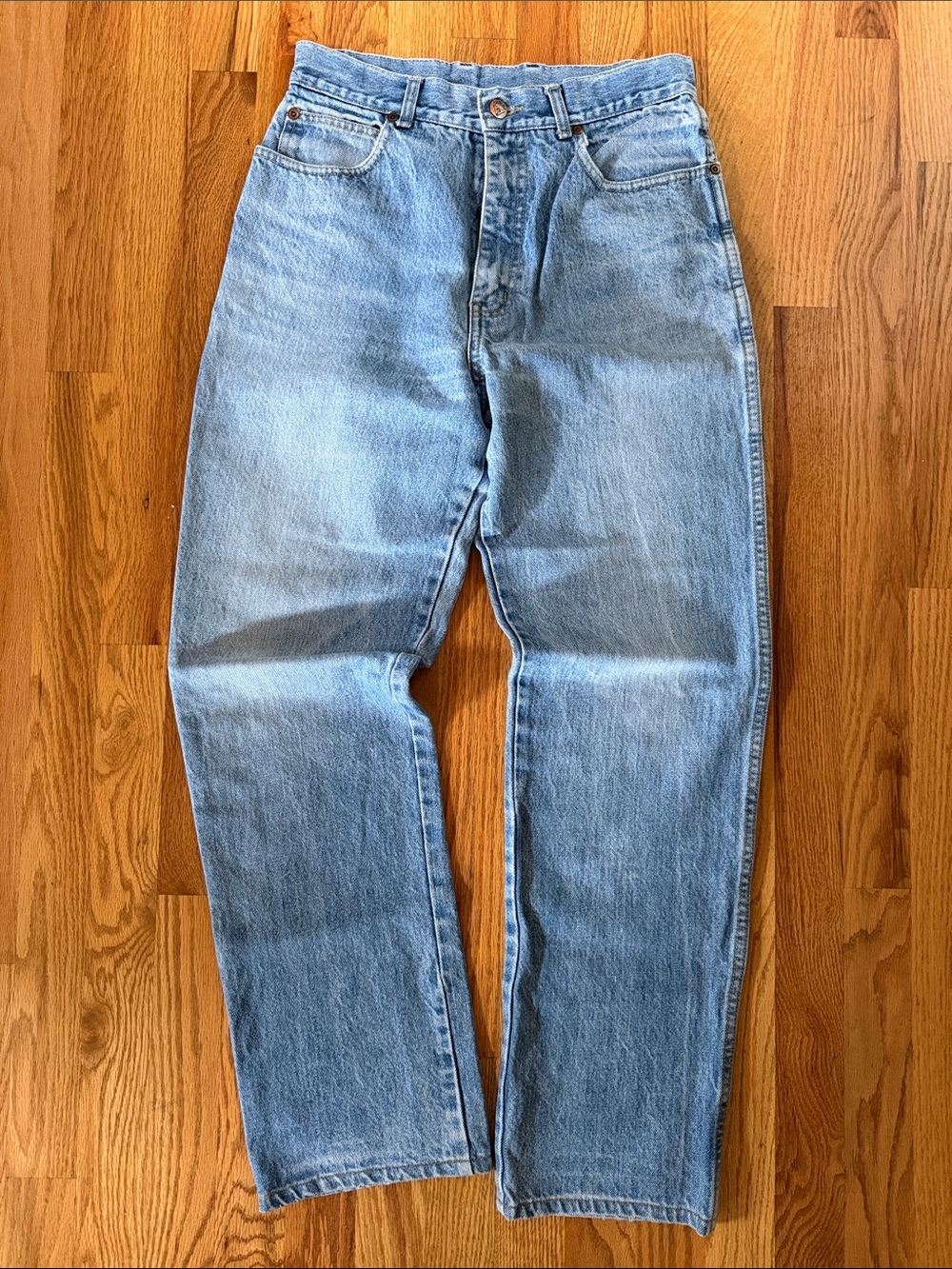 Vintage Guess Men's Light Blue Relaxed cotton Denim Jeans